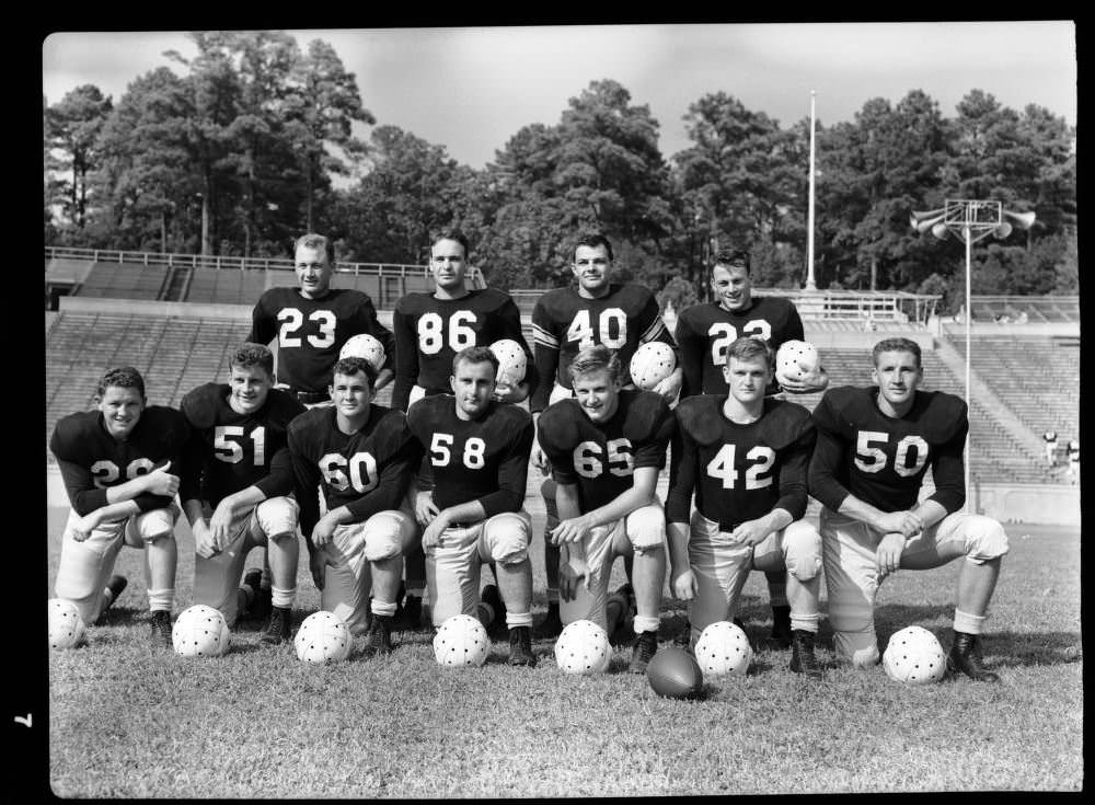 The University of North Carolina at Chapel Hill's 1947 team. Bob is #29, bottom row, far left. 