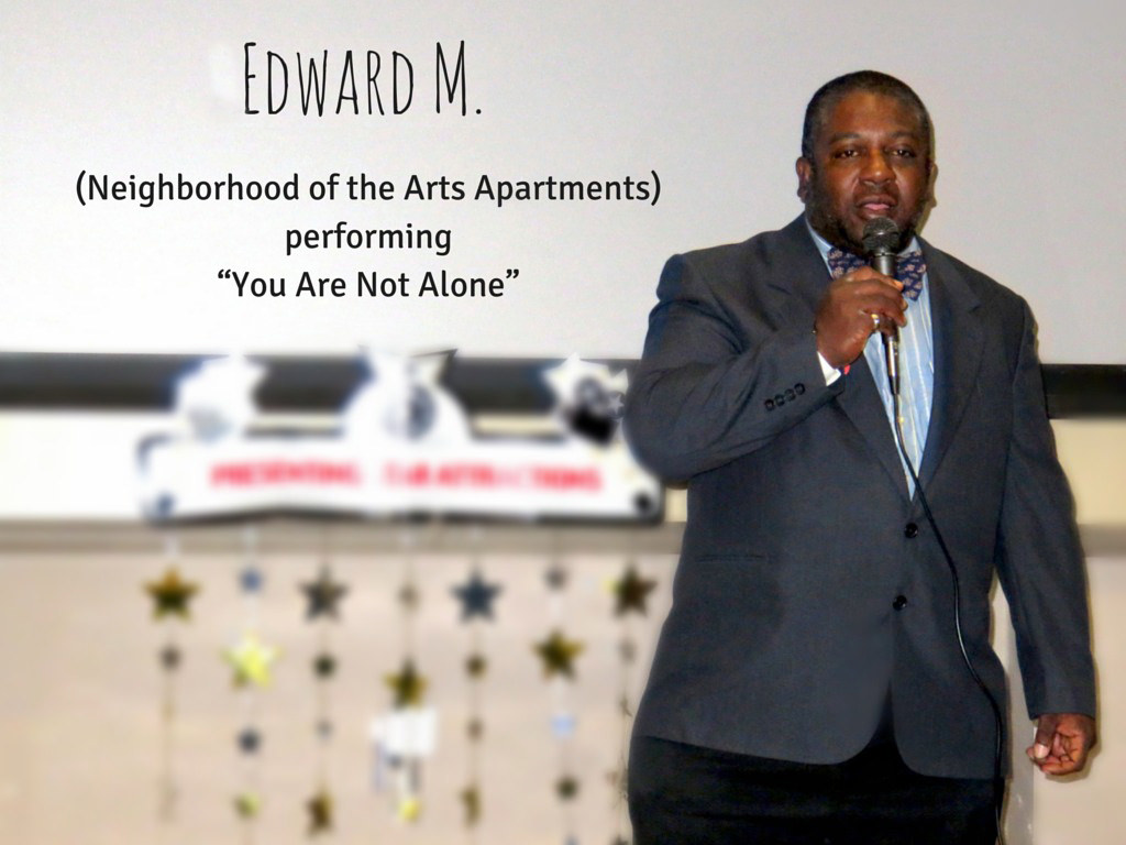 Edward M. NOTA performing "You Are Not Alone"