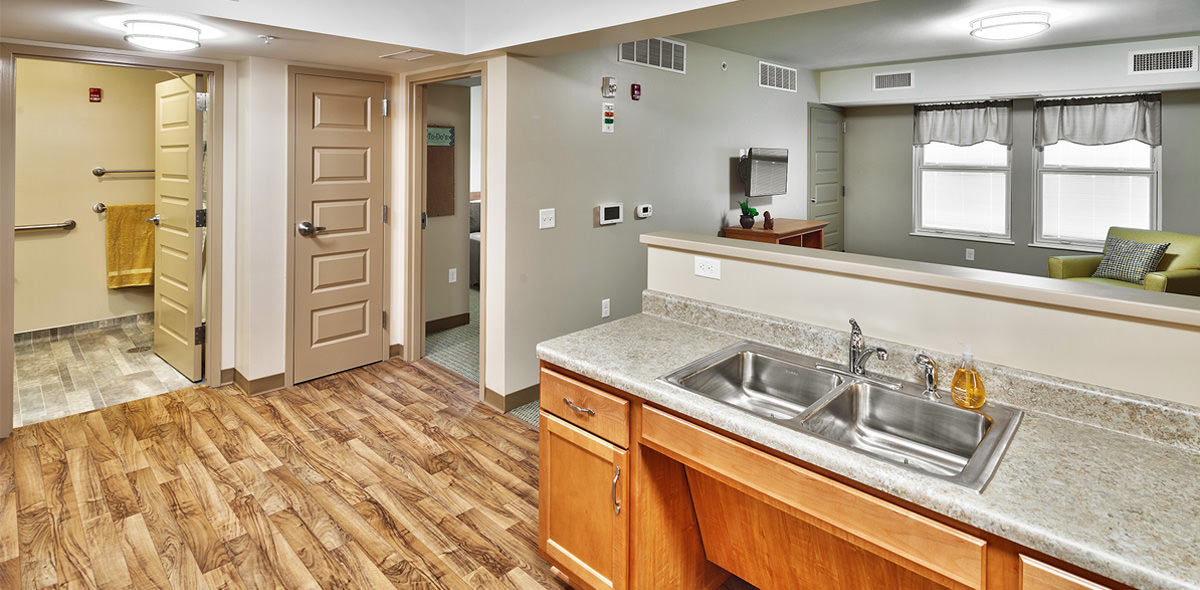 Rochester View Apartments Kitchen