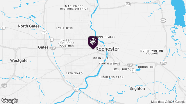 Map showing location of Carriage Factory Apartments