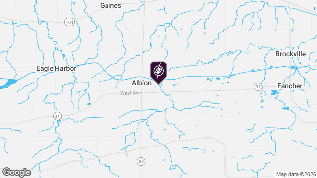 Map showing location of Orleans County Apartment Treatment Program