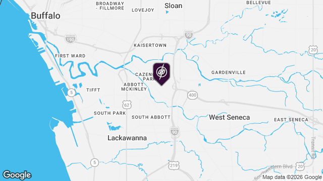 Map showing location of Ebenezer Square Apartments