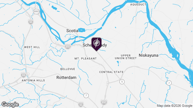 Map showing location of Joseph L. Allen Apartments