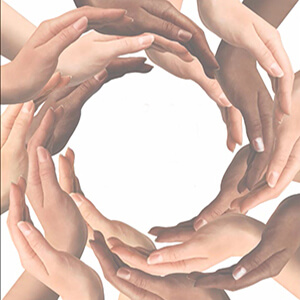 DePaul Group Hands in a Circle