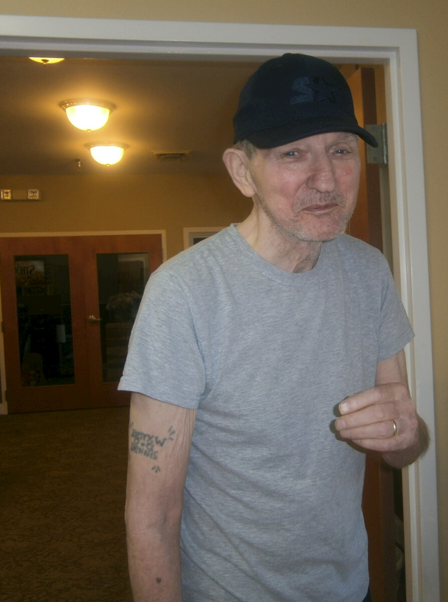 Dennis Presley, a resident of Heath House, a DePaul Senior Living Community