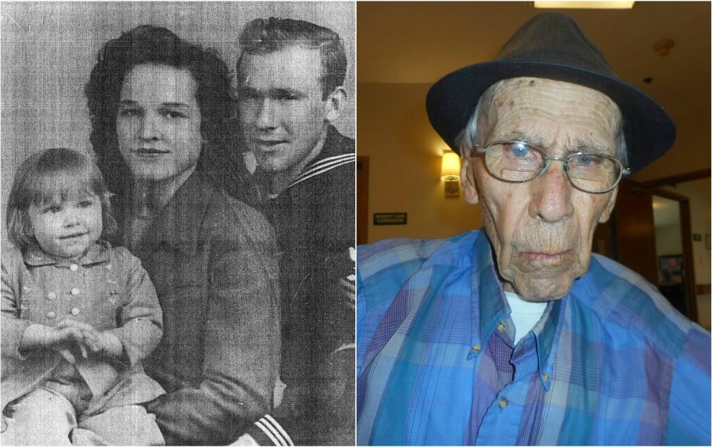  Dayspring of Wallace resident and veteran Felton Baker now and then photos