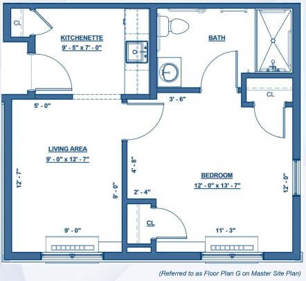 Wheatfield Commons DePaul Senior Living Floor Plan