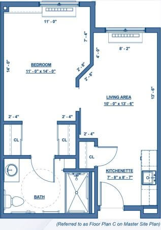 Wheatfield Commons DePaul Senior Living Floor Plan