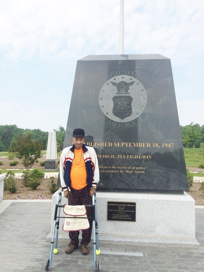 Southfork resident Johnnie Montgomery at The Field of Honor