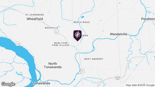 Map showing location of Wheatfield Commons