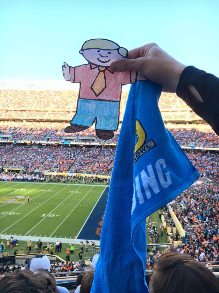 Flat Stanley at SuperBowl 50