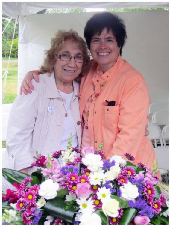  Sister Grace Miller, pictured with Gillian Conde