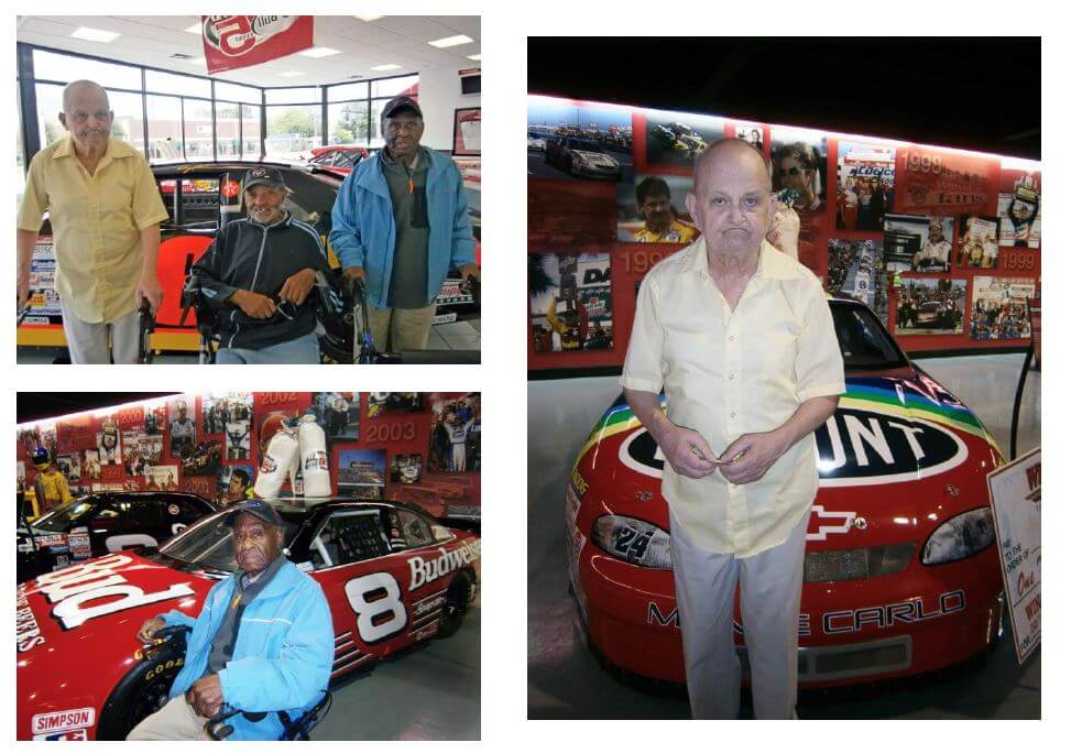 Southfork residents visiting the Winston Cup Racing at the Winston Cup Museum.