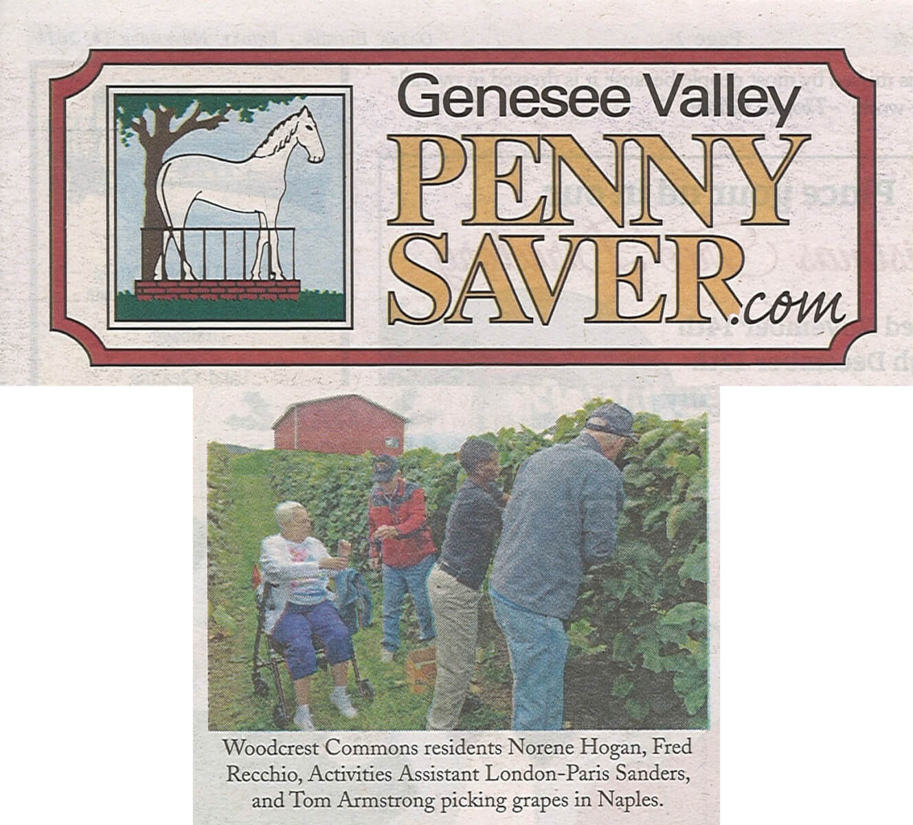 Woodcrest Commons Flavors of Fall, in the Genesee Valley Penny Saver November 14, 2014