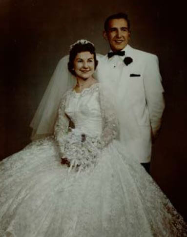 Theresa and Tom Filipski's wedding photo from 1956