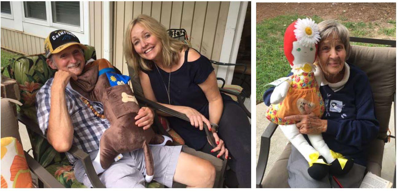 Woodridge resident William Hildreth with Comfort Companion founder Janet Tompkins, as well as Woodridge resident Phyllis Cavendar.