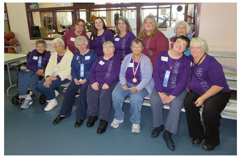 Group photo of Horizons' team at the DePaul Senior Olympics 