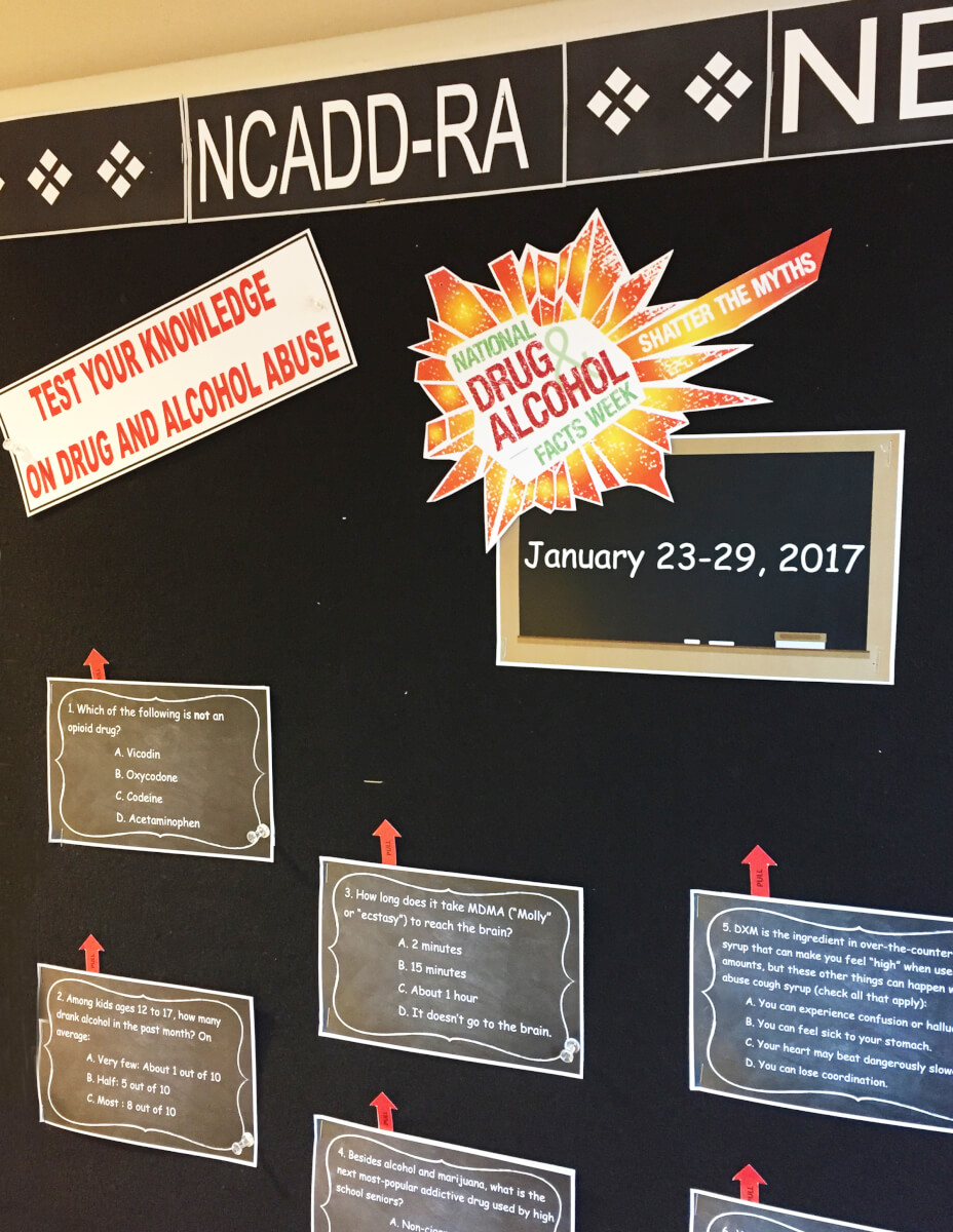 Drug and Alcohol Facts on the NCADD-RA Bulletin Board