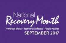 national Recovery month purple logo