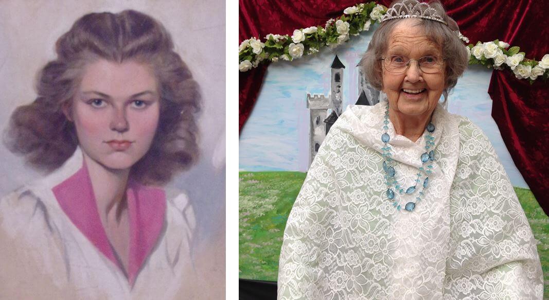 Southfork Resident Dorothy Bell past and present photos 