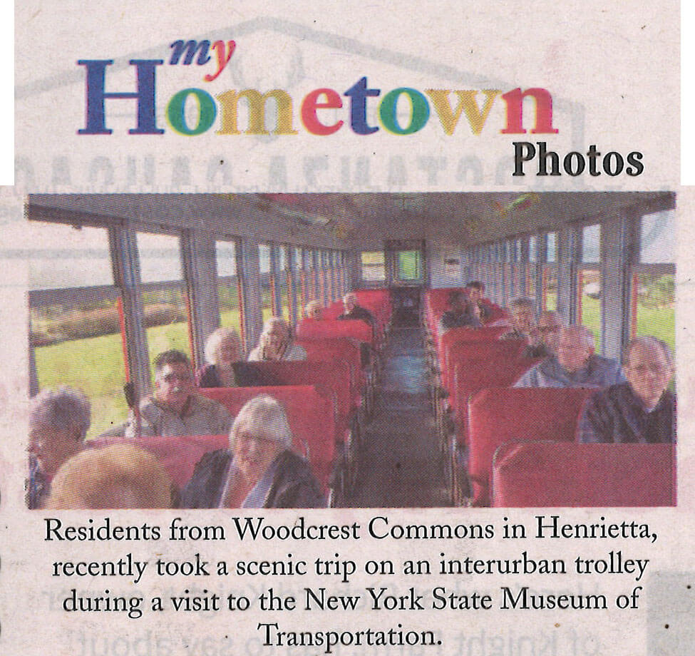 Woodcrest Commons residents visit the New York State Museum of Transportation photo in the Genesee Valley Penny Saver November 2017