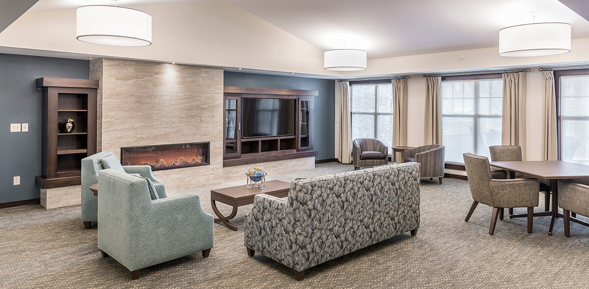 Wheatfield Commons DePaul Senior Living Living Area