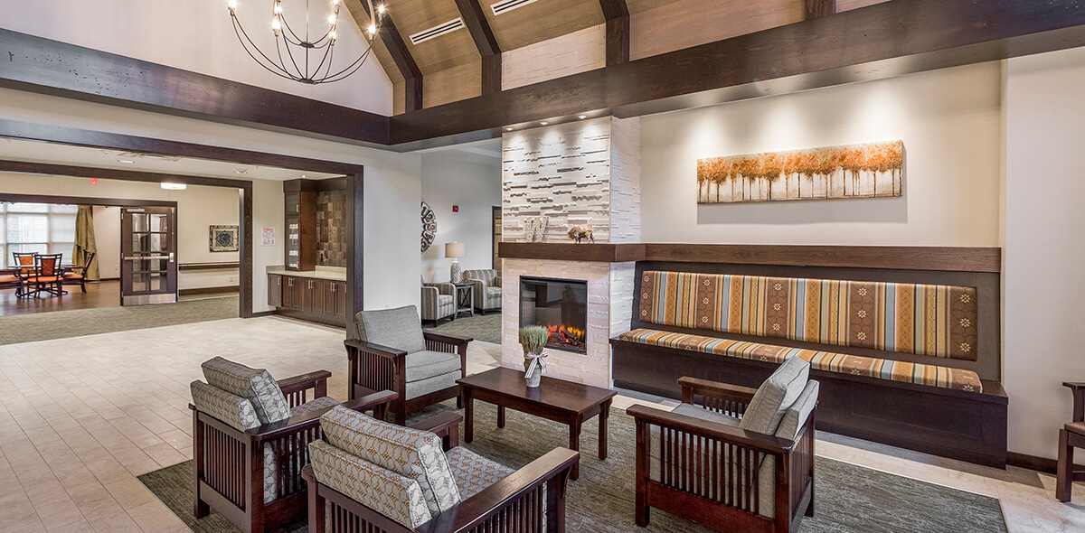 Wheatfield Commons DePaul Senior Living Lobby