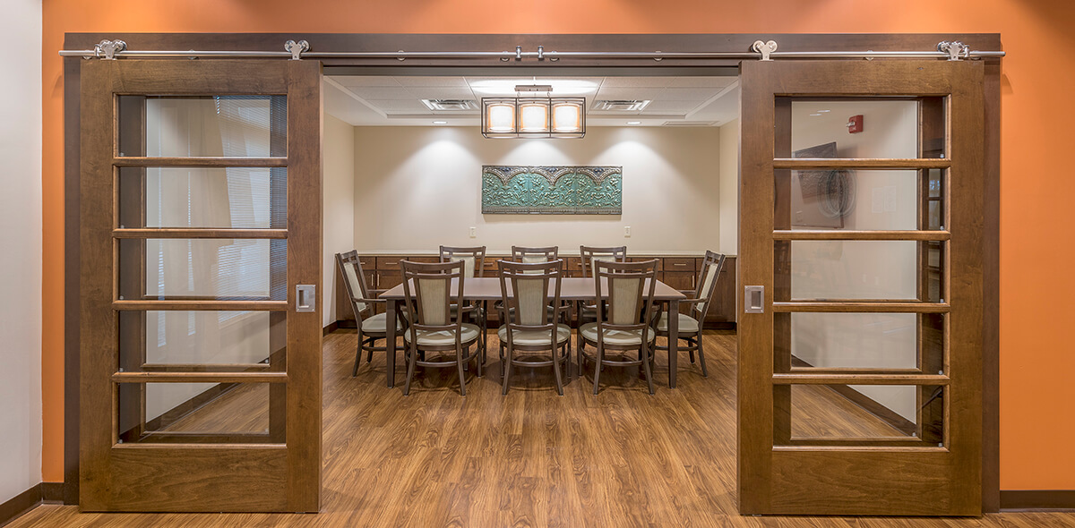 Wheatfield Commons DePaul Senior Living Private Dining Room