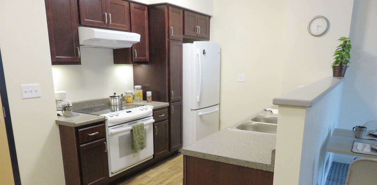 Trolley Station Apartments Kitchen