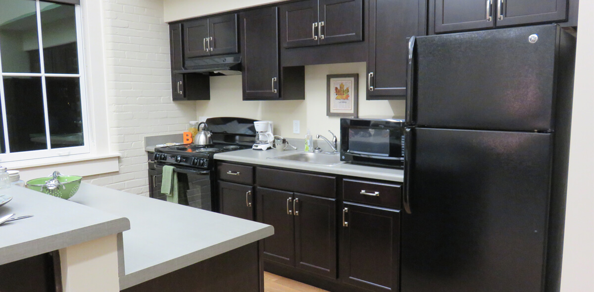 DePaul Carriage Factory Community Residence Single Room Occupancy Program Kitchen