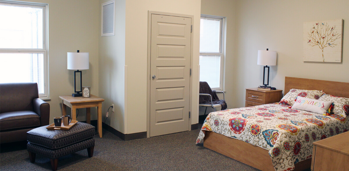 Upper Falls Square Apartments Bedroom