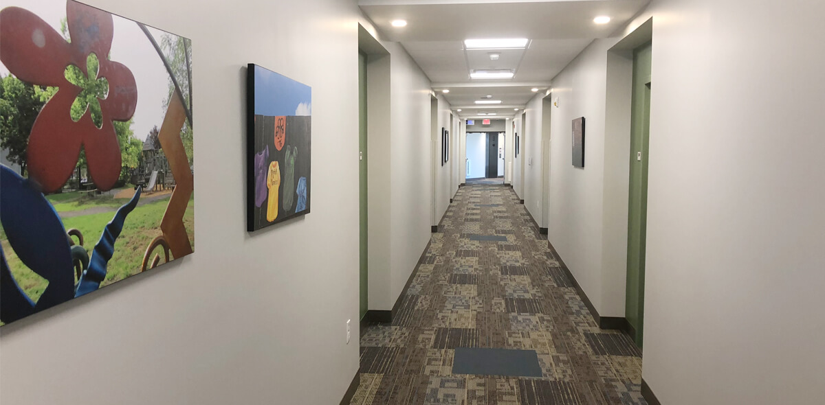 Upper Falls Square Apartments Hallway