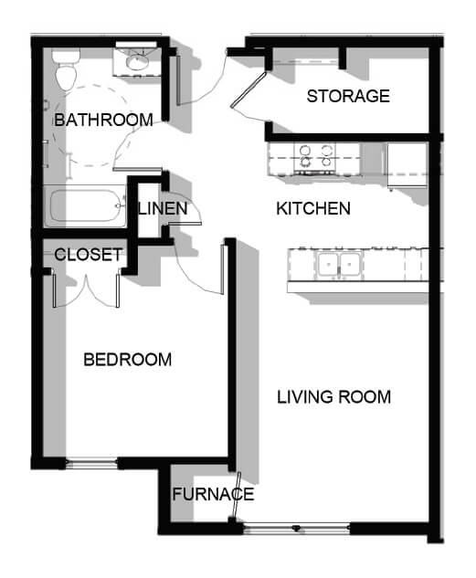 DeWitt Clinton One Bedroom Apartment