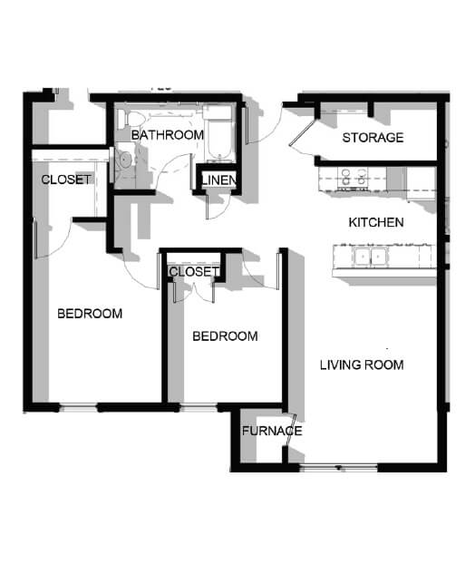 DeWitt Clinton Two Bedroom Apartment
