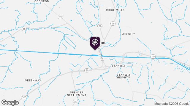 Map showing location of DeWitt Clinton Apartments