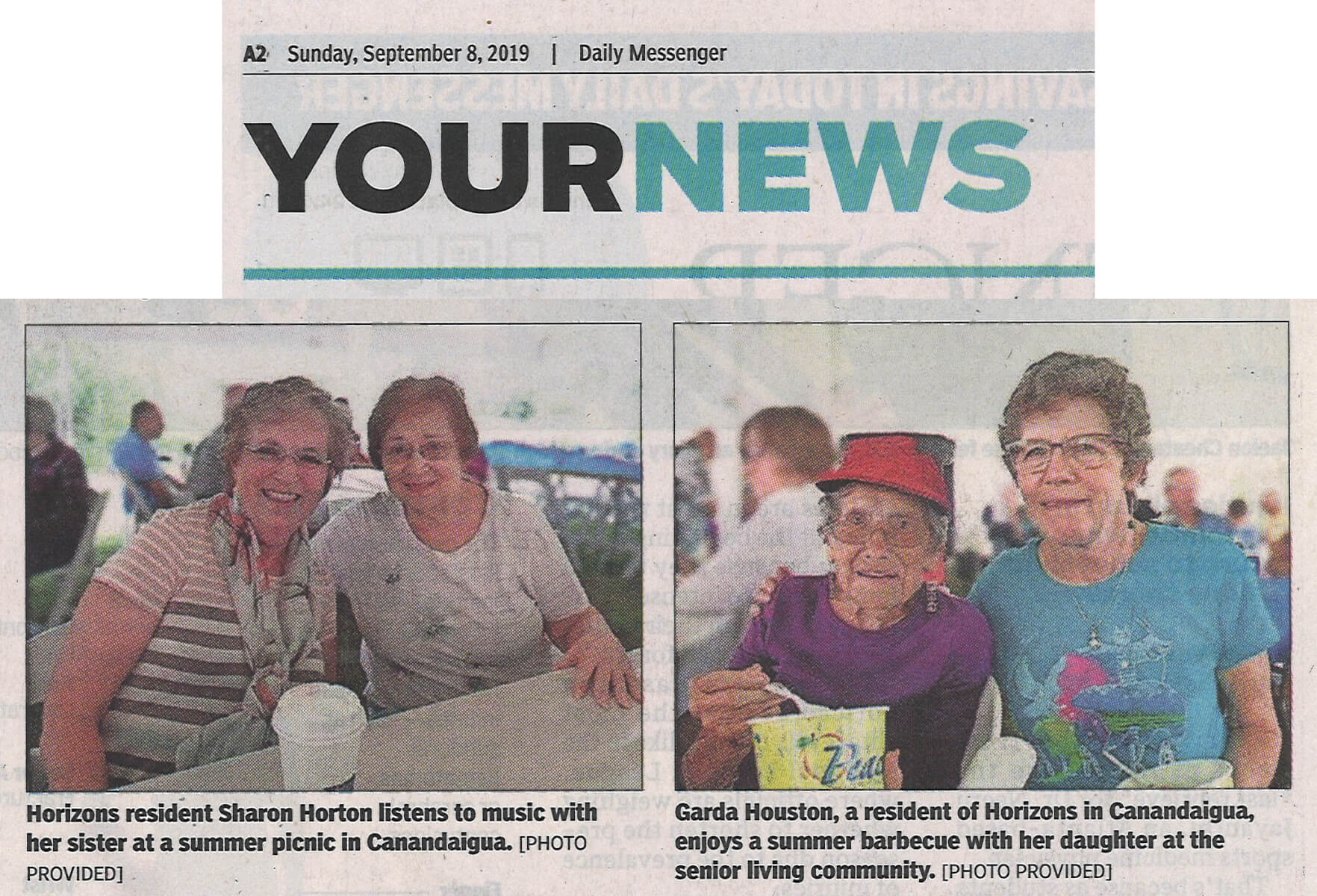 Horizons Family Fun, 9.8.19 Daily Messenger (cropped)
