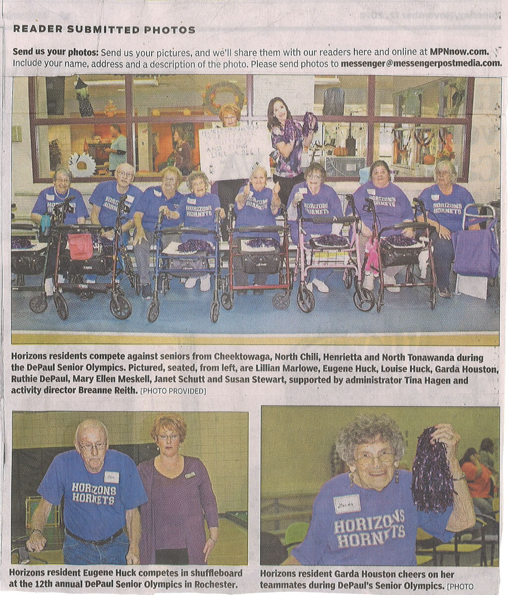 Horizons Senior Olympics, 11.12.19 Daily Messenger (cropped)