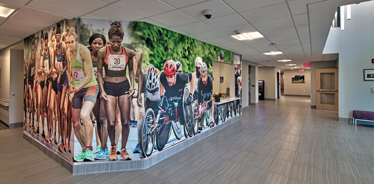 Starting Line Apartments Mural of the Boilermaker race