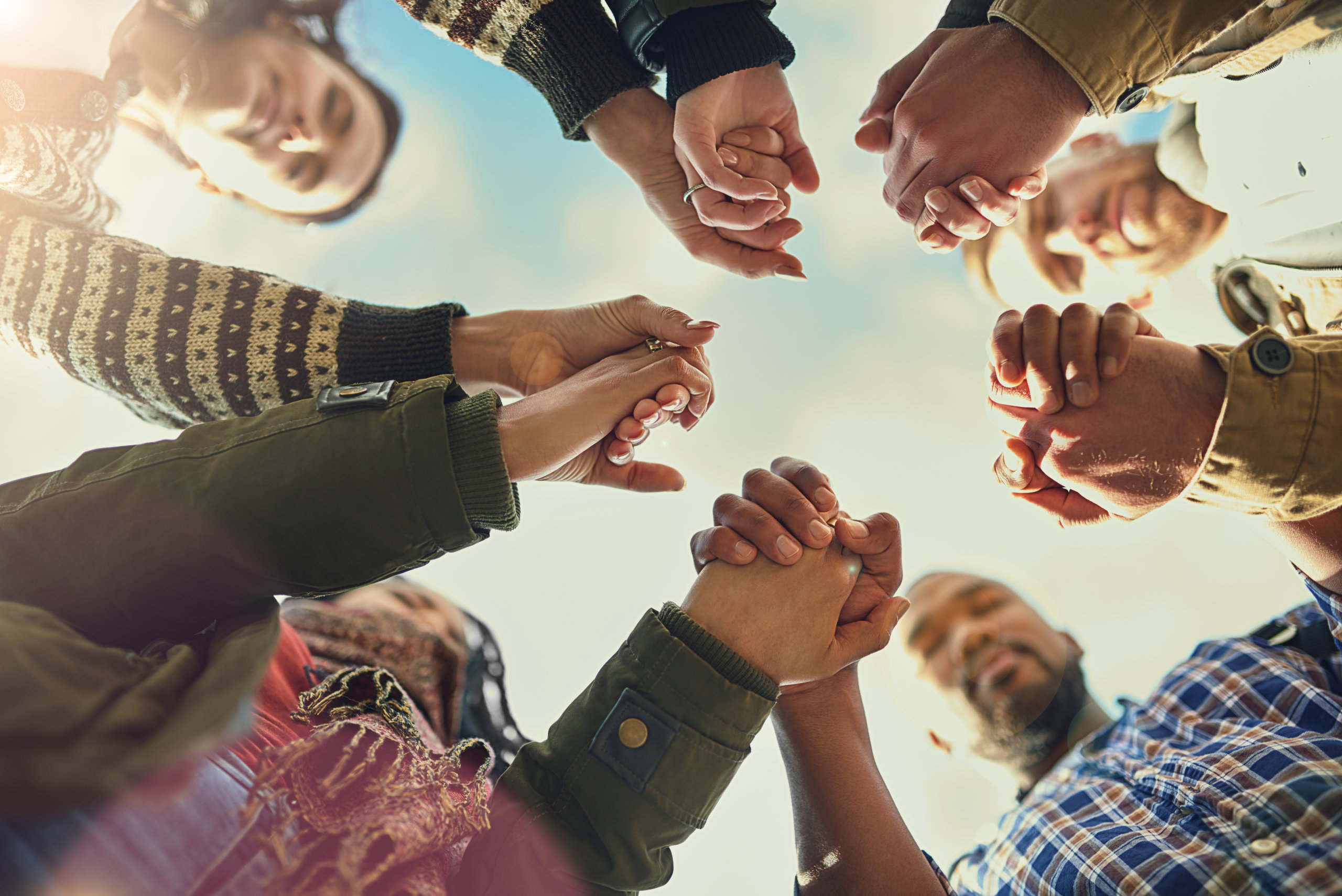 People holding hands