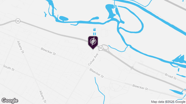 Map showing location of Starting Line Apartments