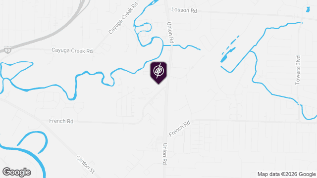 Map showing location of Apple Blossom Apartments