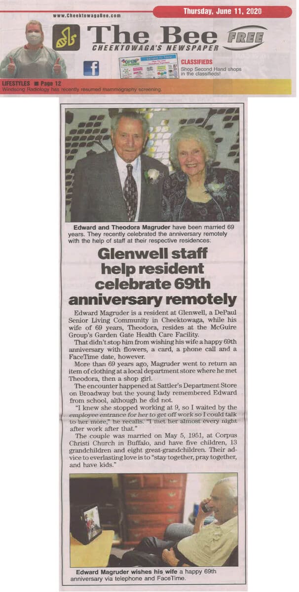 GW Maguder's Anniversary, 6.11.20 Cheektowaga Bee