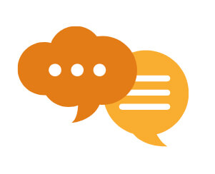 communication bubbles icon