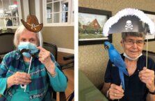 Pee Dee Gardens Residents Posing During Western Day And Pirate Day