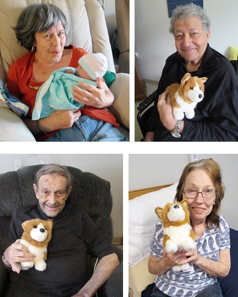 Wexford House Residents With Donated Dogs