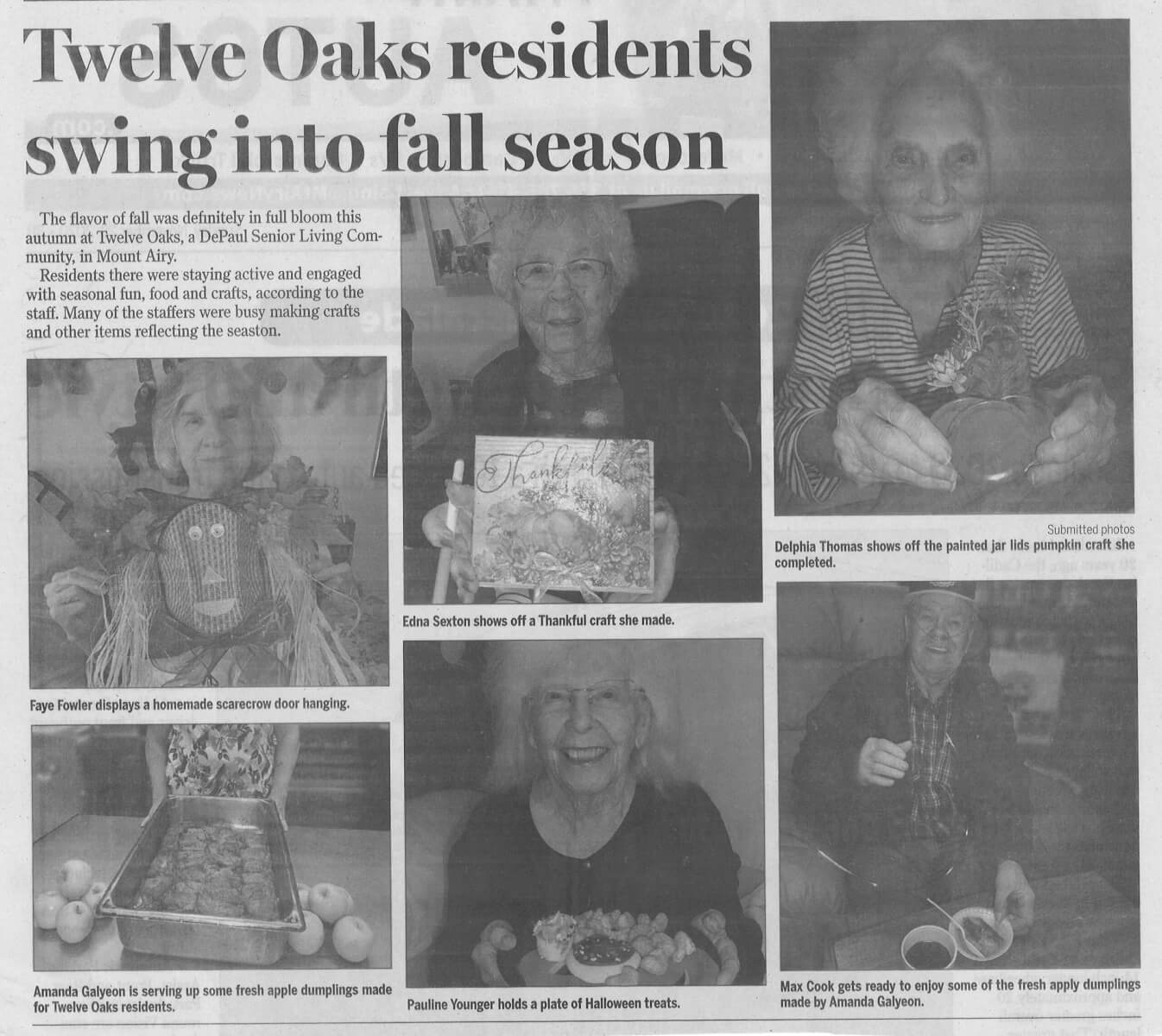 Twelve Oaks Fall Fun, 11.29.20 Mt. Airy News