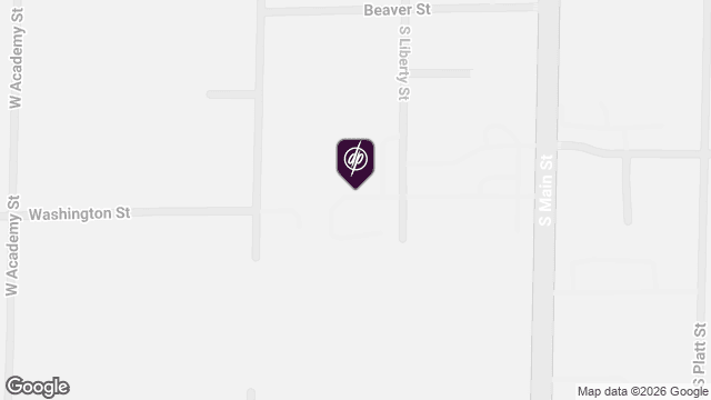 Map showing location of Boxcar Apartments