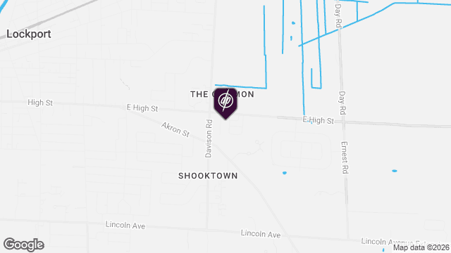 Map showing location of Heritage Estates of Lockport
