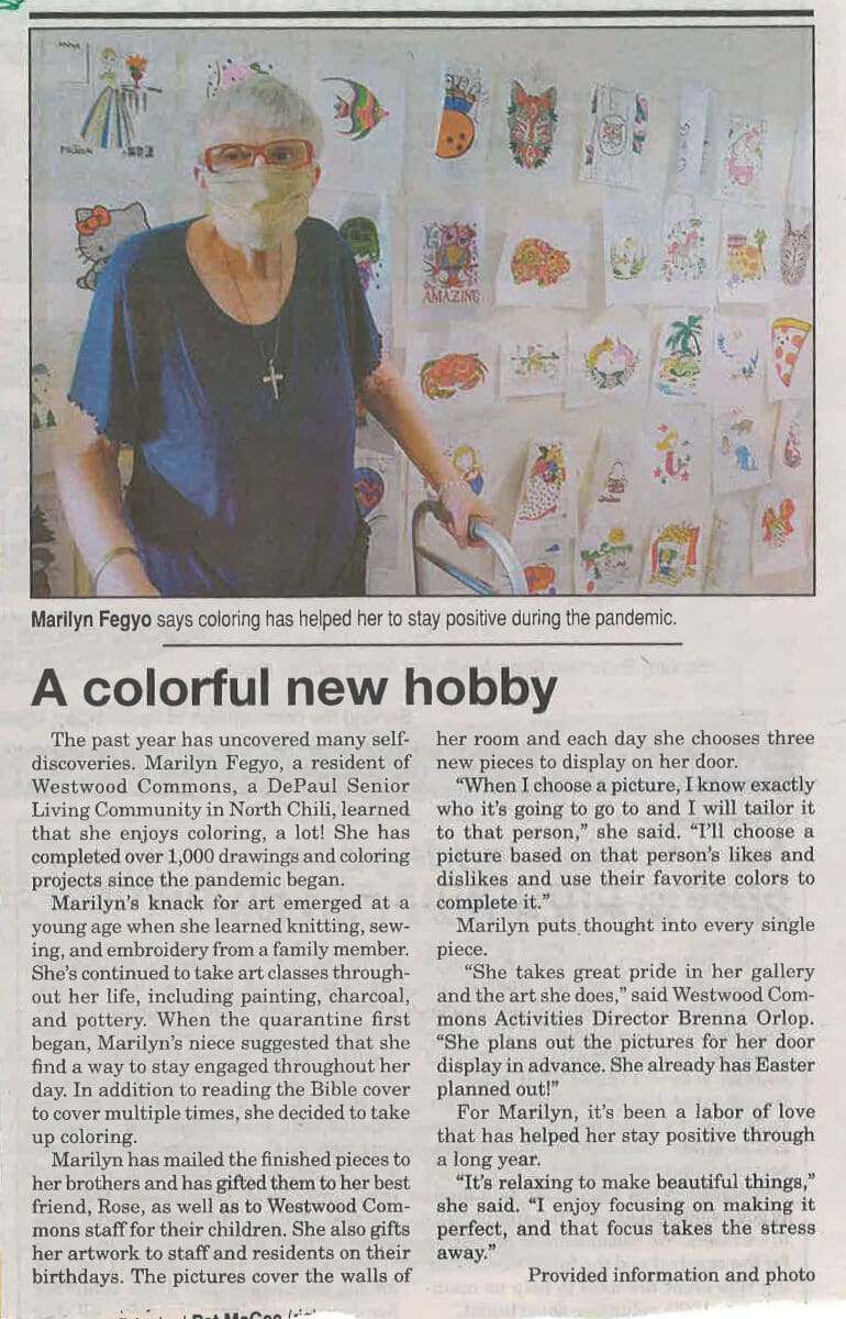 Westwood Commons, Marilyn Art, 3.28.21 Westside News