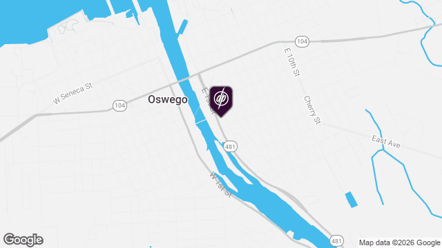 Map showing location of Lock 7 Apartments